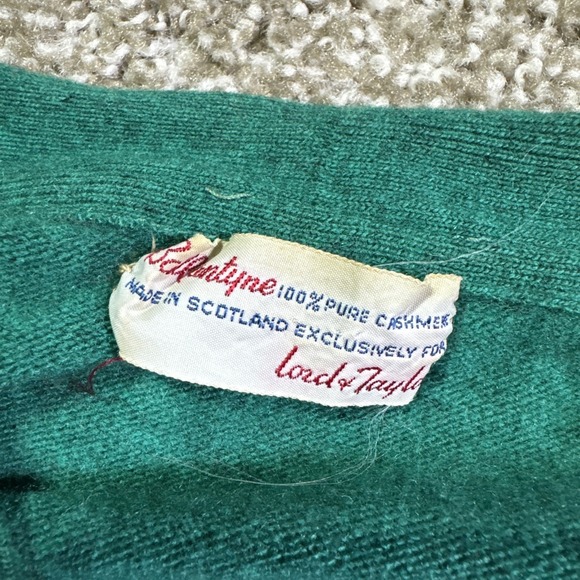 Lord Taylor 50s Ballantyne Cashmere Sweater With Wool Skirt Scotland Size Small - Picture 3 of 16